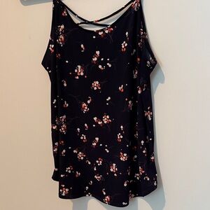 Kaileigh Navy Floral Camisole Top